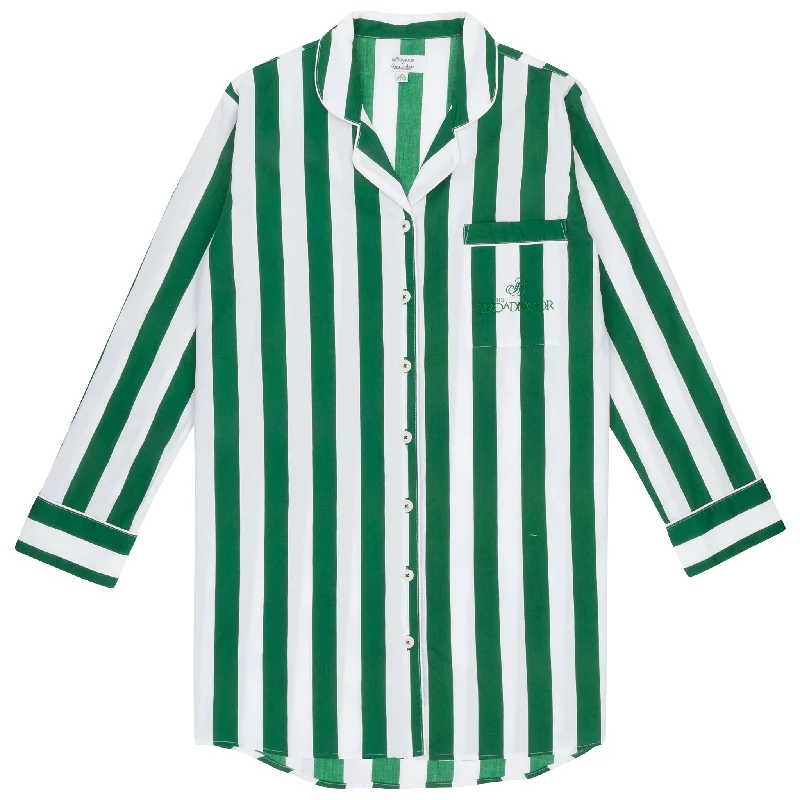 Women's Broadmoor Night Shirt Front Pockets Side Pockets Patch Pockets